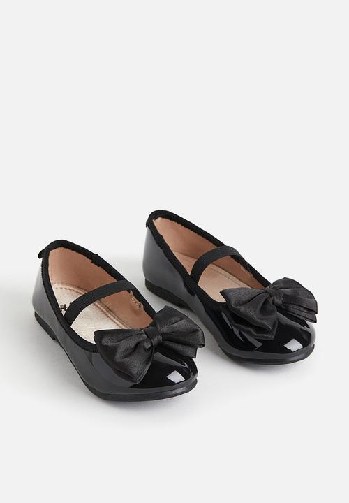 H&M - Appliquéd ballet pumps - black