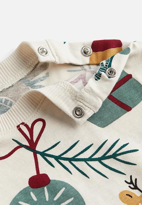 H&M - Printed T-shirt - natural white patterned