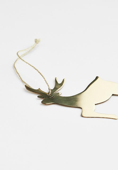 H&M - Metal christmas decoration - gold-coloured