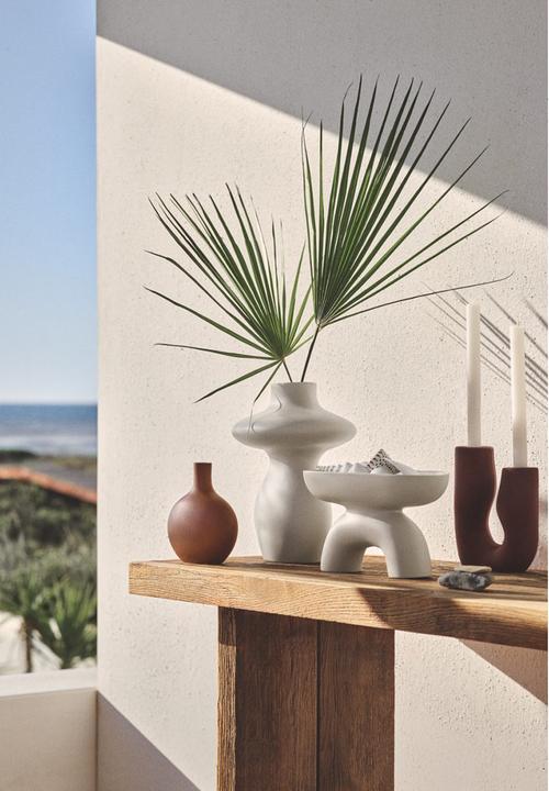 H&M - Stoneware tray - beige