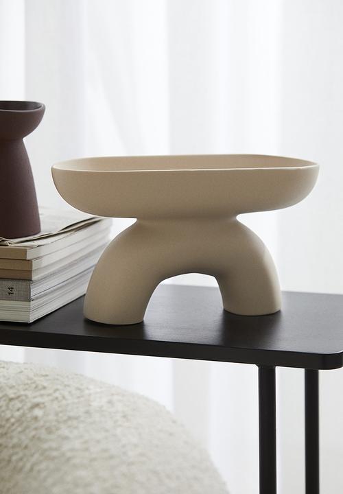 H&M - Stoneware tray - beige