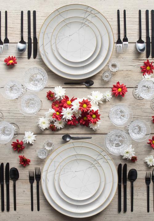 Nicolson Russell - Vatican Dinner Plate Set of 4 - White