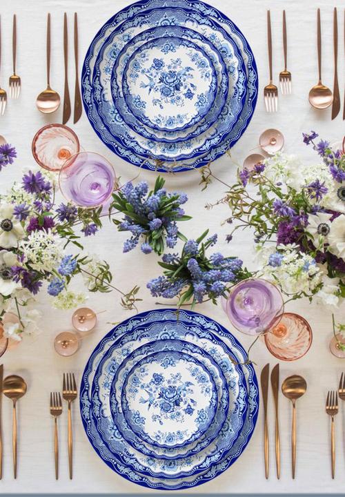 Nicolson Russell - Amsterdam Dinner Plate Set of 4 - Blue