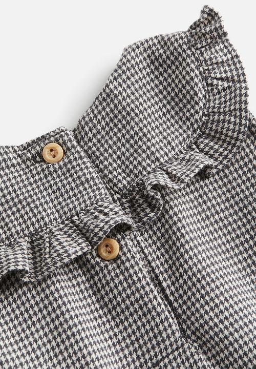 H&M - Collared twill dress - grey