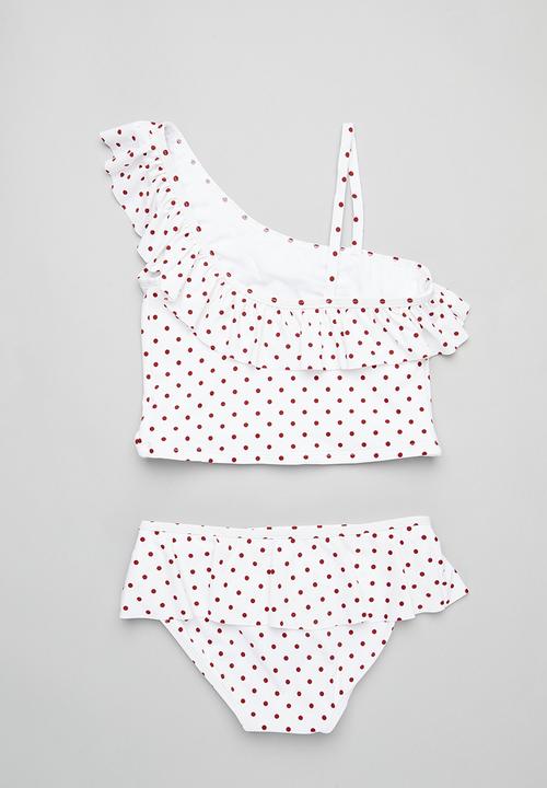 Pop Candy - Polka dot bikini set - red & white 