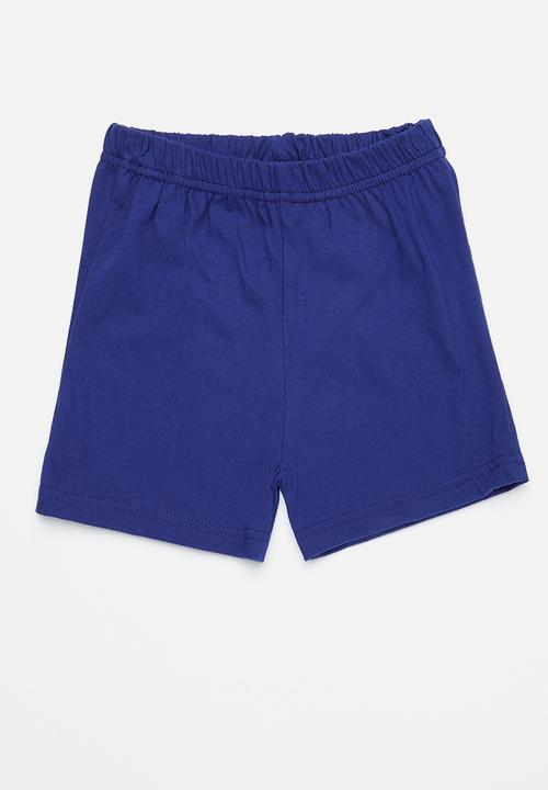 Pop Candy - 2 Pack cotton short - royal blue & light blue