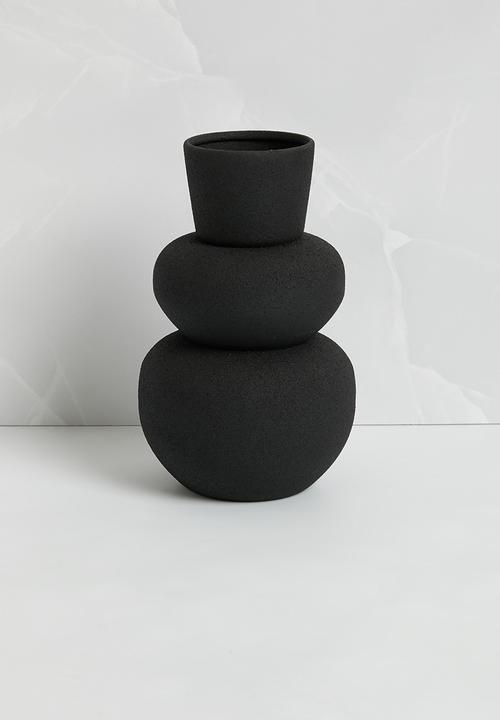 H&S - Cluster vase set of 3 - black