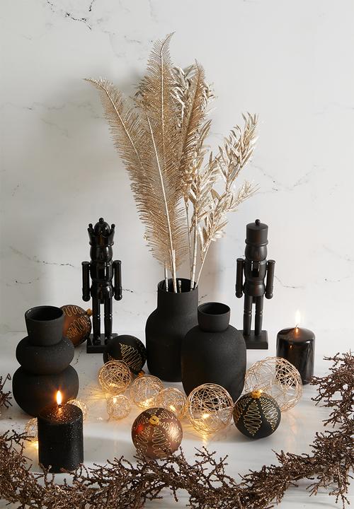 H&S - Cluster vase set of 3 - black