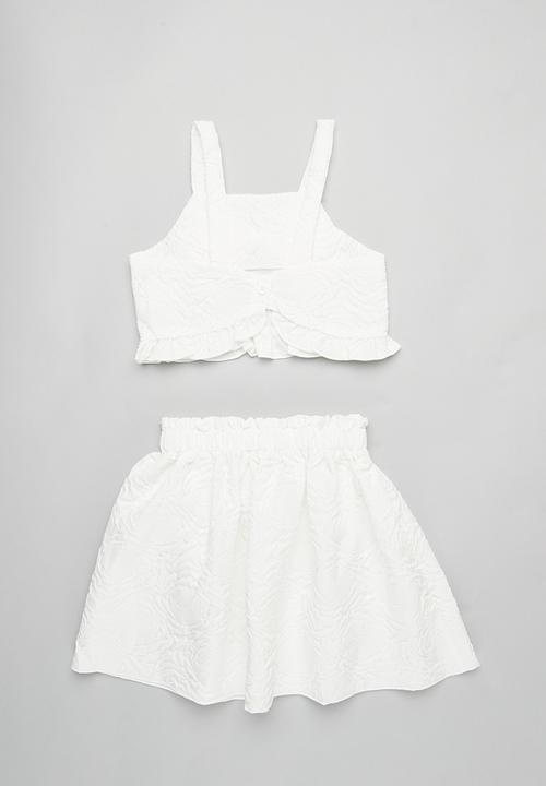 Pop Candy - Cami and skirt set - white