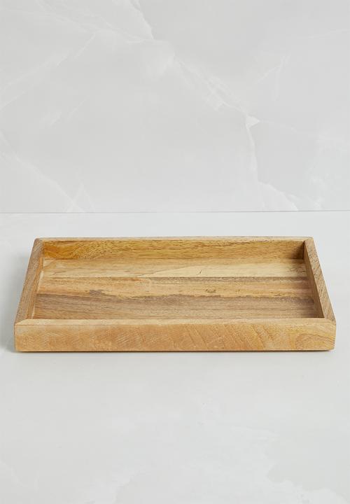 H&S - Simple candle tray - natural