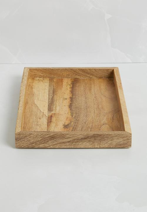 H&S - Simple candle tray - natural
