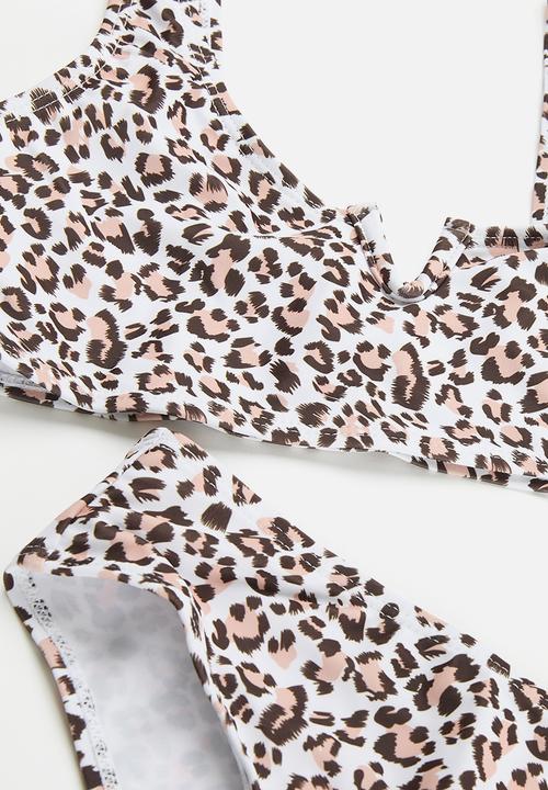 Pop Candy - Leopard print bikini set - brown