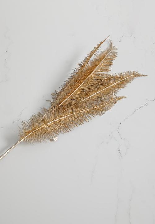 H&S - Tropical glitter pick set of 3 - champagne