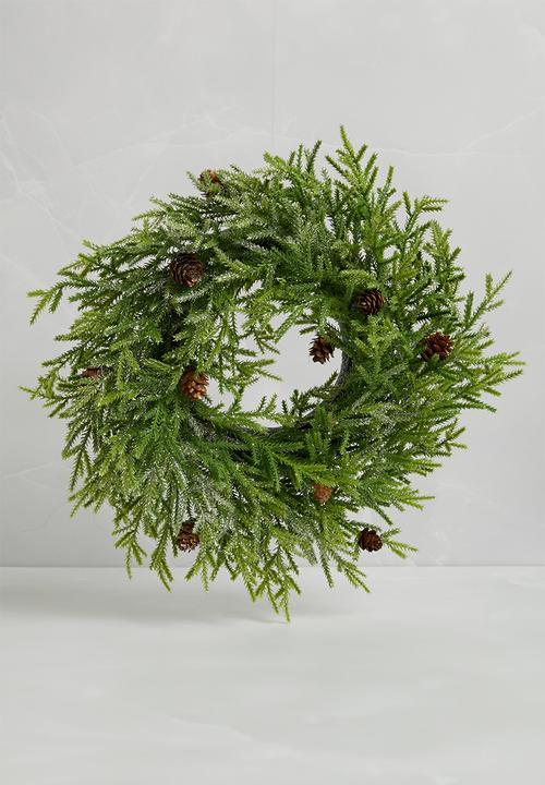 H&S - Pine wreath - light green