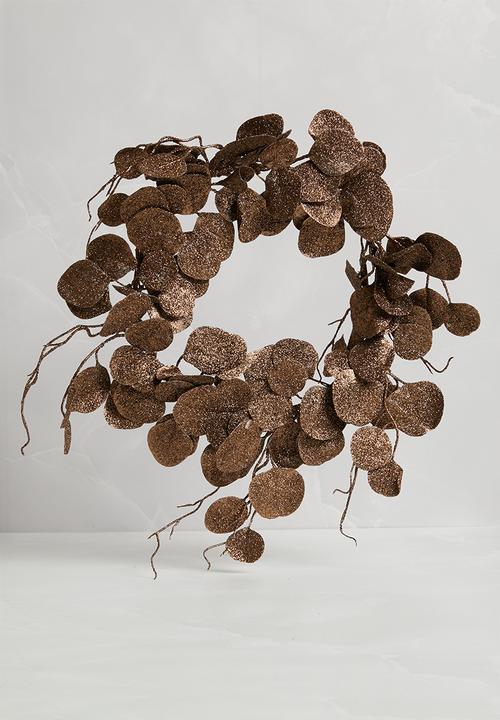 H&S - Leaf wreath - taupe
