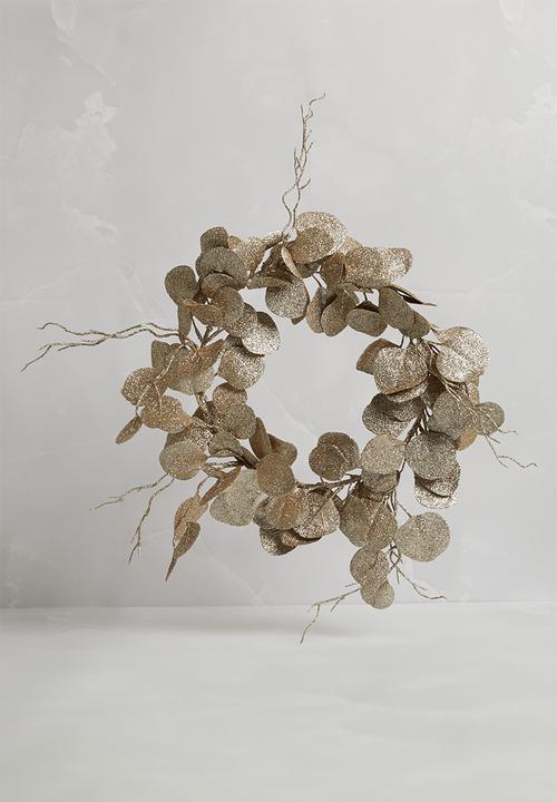 H&S - Leaf wreath - ivory