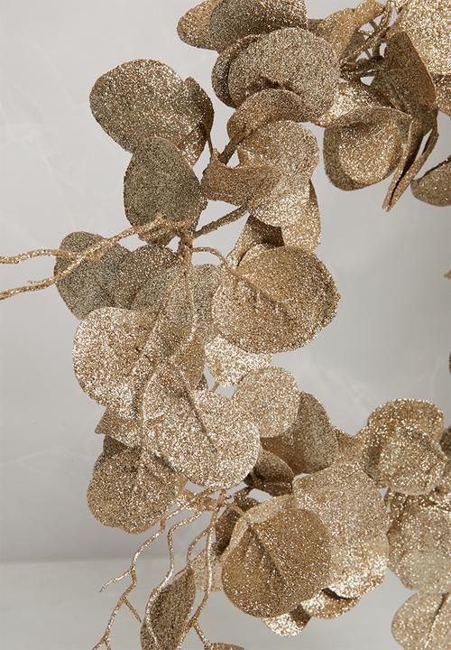 H&S - Leaf wreath - ivory