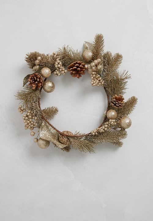 H&S - Deco wreath - bronze