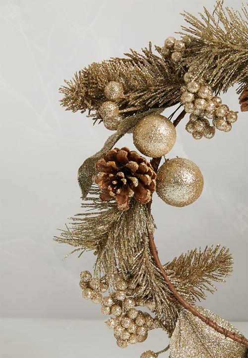 H&S - Deco wreath - bronze