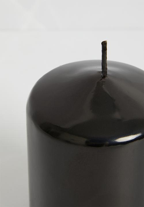 H&S - Votive candle - black glitter