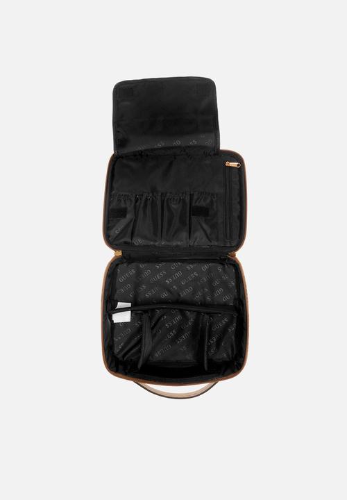 GUESS - Breta cosmetic organizer case - latte log brown 
