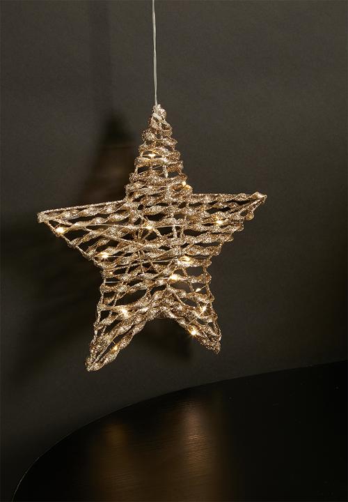 H&S - Twisted LED star - gold