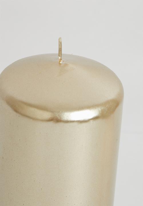 H&S - Pillar candles - metallic