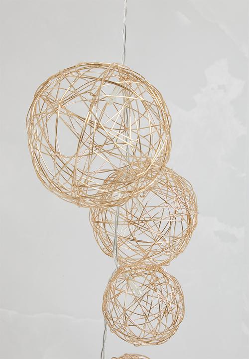 H&S - Cascading LED garland - gold