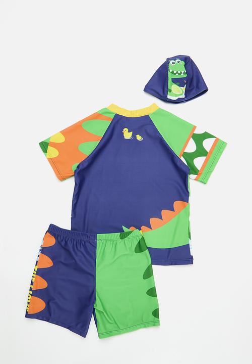 Pop Candy - 3 Piece swim set - blue and green