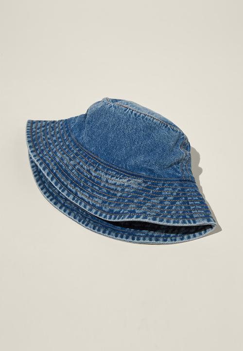 Rubi - Bianca bucket hat - washed denim