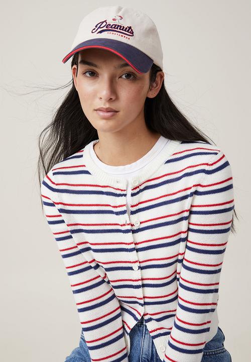 Rubi - License graphic dad cap - ecru & navy