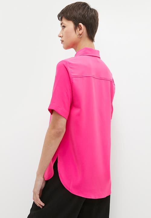 Me&B - Tailored Shirt with Collar - Pink