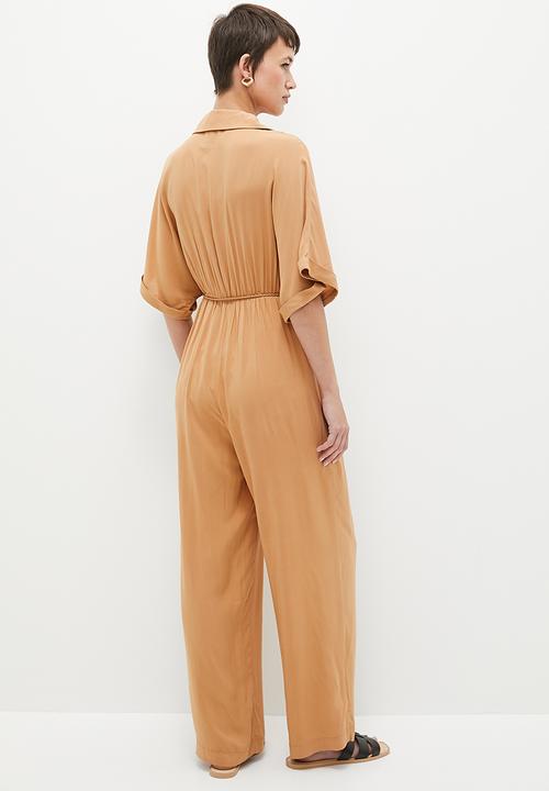 edit - Button down tapered jumpsuit - doe