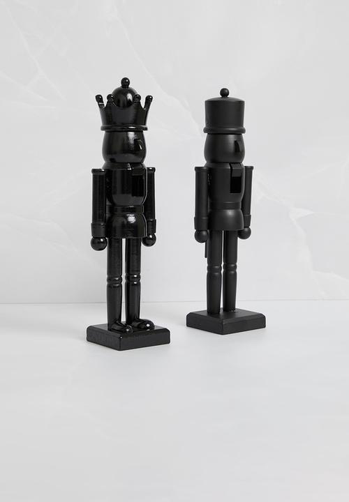H&S - Nutcracker set of 2 - black