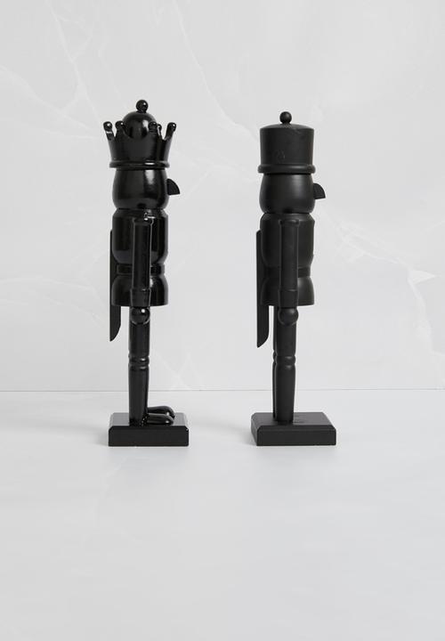H&S - Nutcracker set of 2 - black