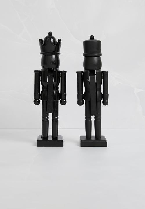 H&S - Nutcracker set of 2 - black