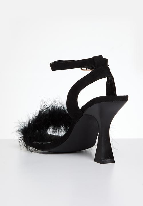 Oxford Street - Fluffy Stiletto - Black