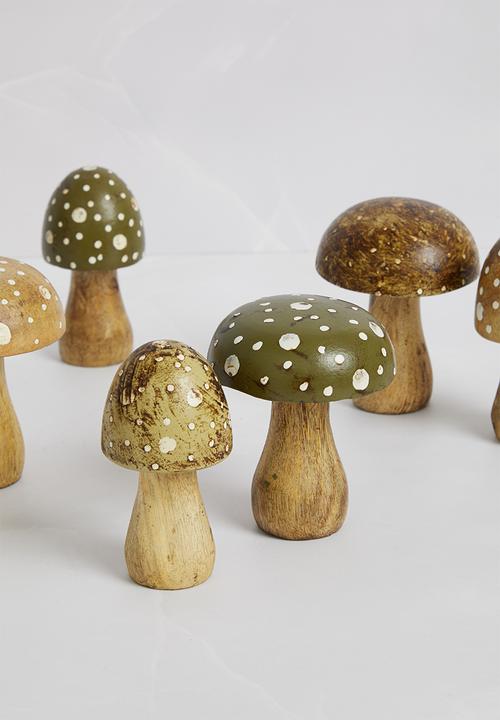 H&S - Mango mushroom set of 2 - green
