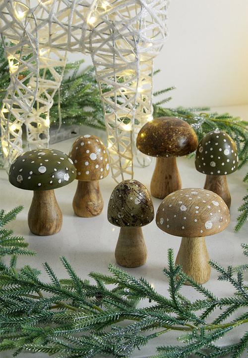 H&S - Mango mushroom set of 2 - green