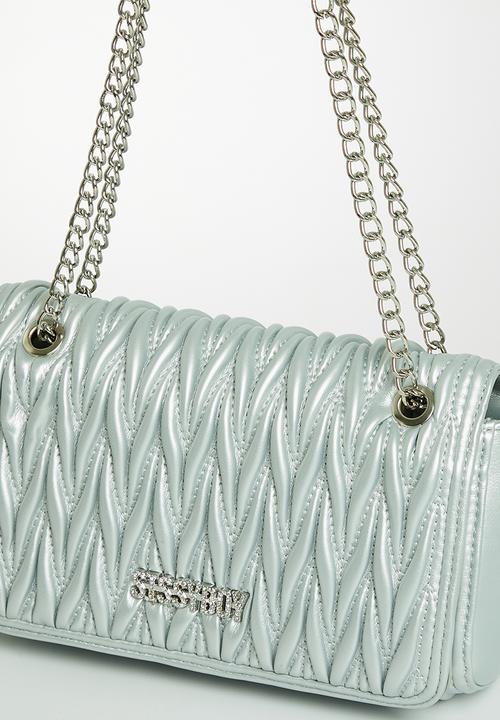 SISSY BOY - Quilted crossbody - silver