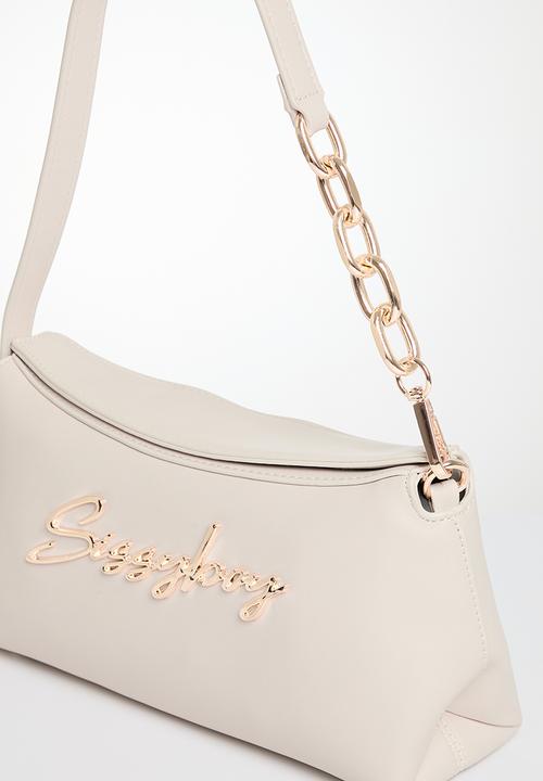 SISSY BOY - Chain link shoulder bag - cream
