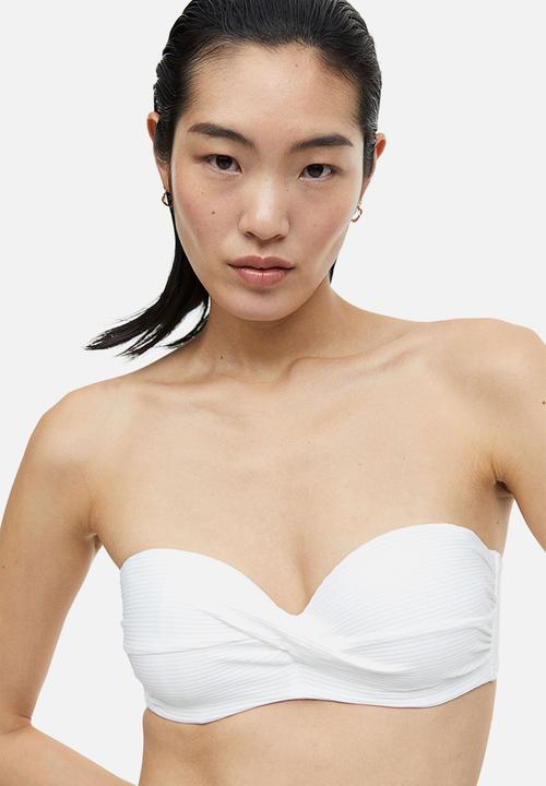 H&M - Balconette bikini top - white