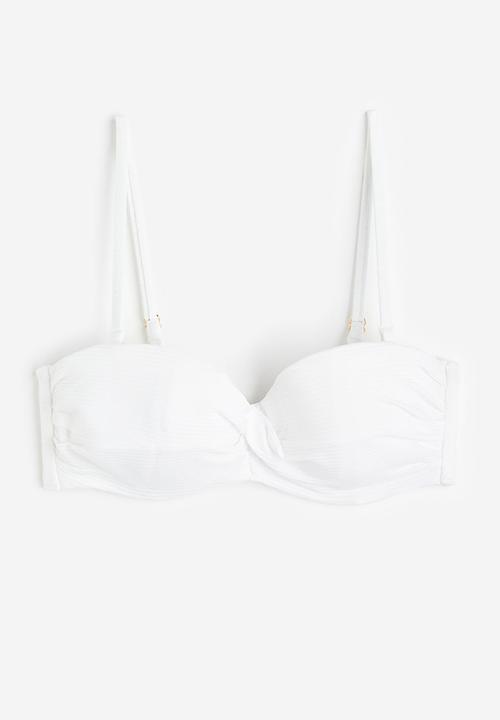 H&M - Balconette bikini top - white