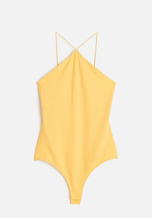 H&M - Jersey thong body - yellow