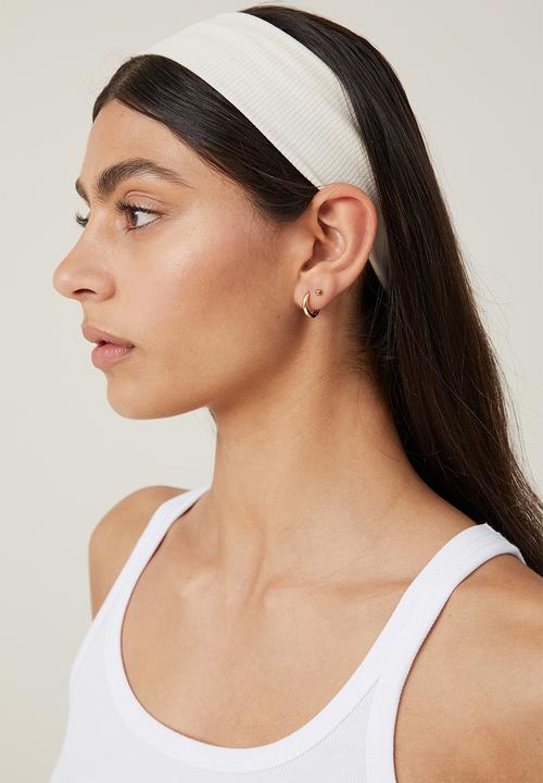 Rubi - 2 Pack soft headband - black & ecru