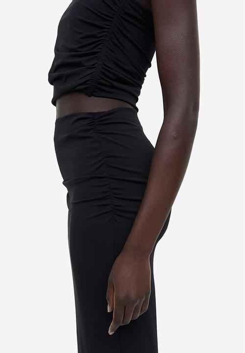 H&M - Draped pencil skirt - black