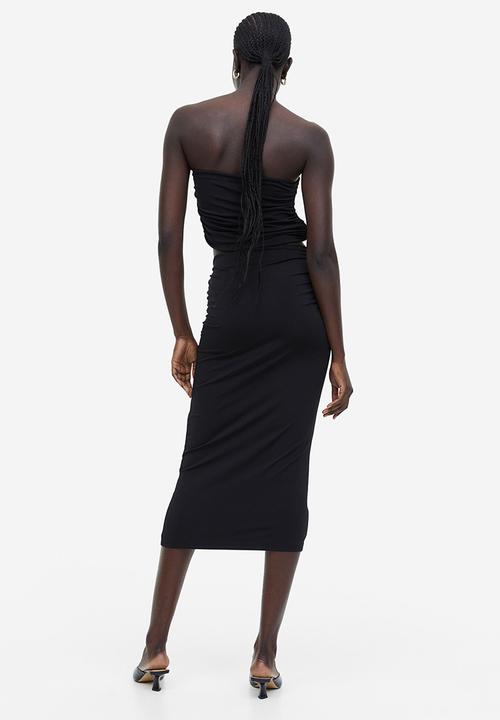 H&M - Draped pencil skirt - black