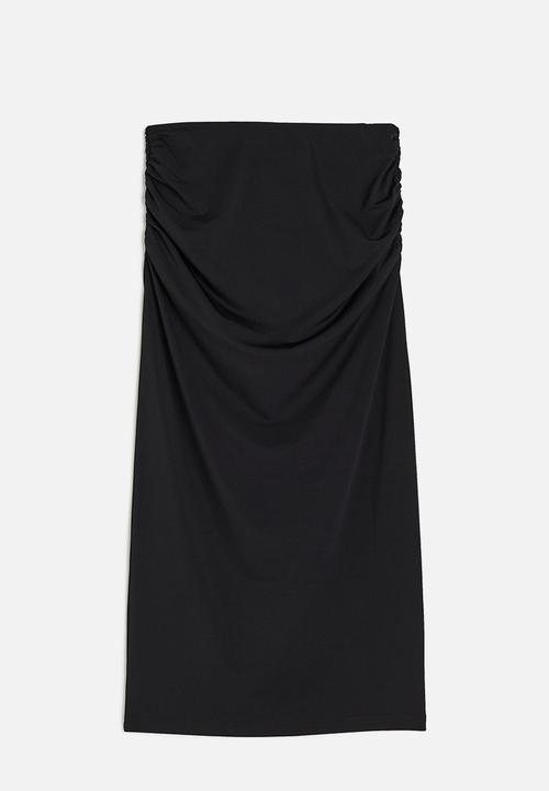 H&M - Draped pencil skirt - black