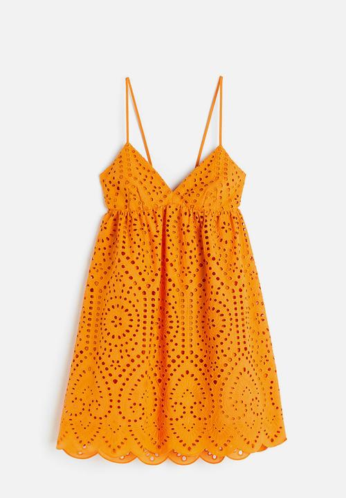 H&M - Broderie anglaise dress - orange