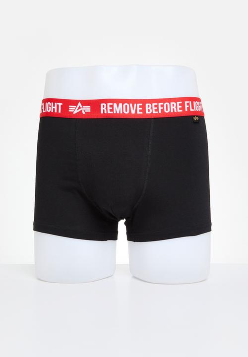 Alpha Industries - AI Rbf Boxer 3 Pack - Black & White